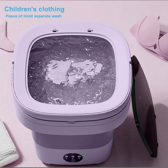 Compact Purple Mini Washing Machine - Picture 2 of 8